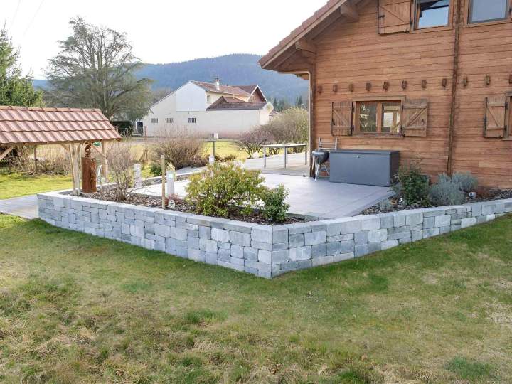 Création jardin contemporain Remiremont