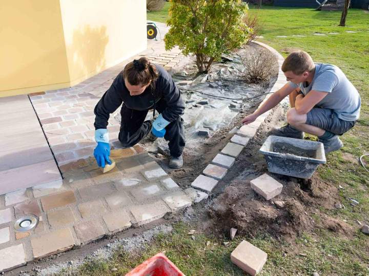 Travaux de murets, terrasses et bassins d'ornement